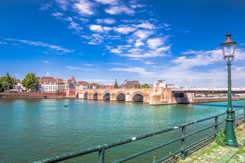 Servatius bridge across the Meuse River in Masstricht