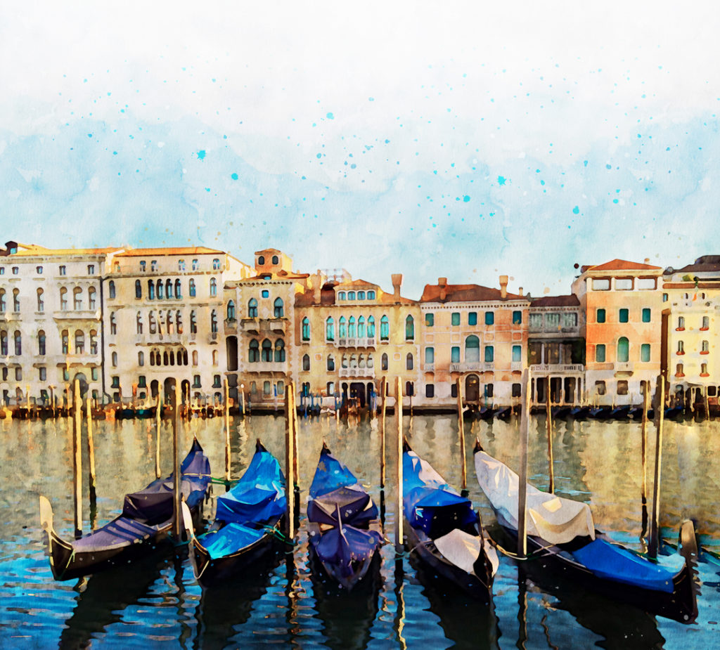 Watercolour of Venice