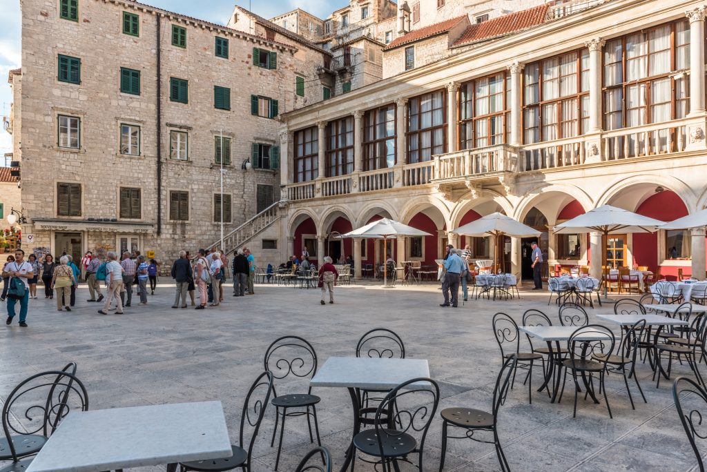 Cathedral Square in Sibenik