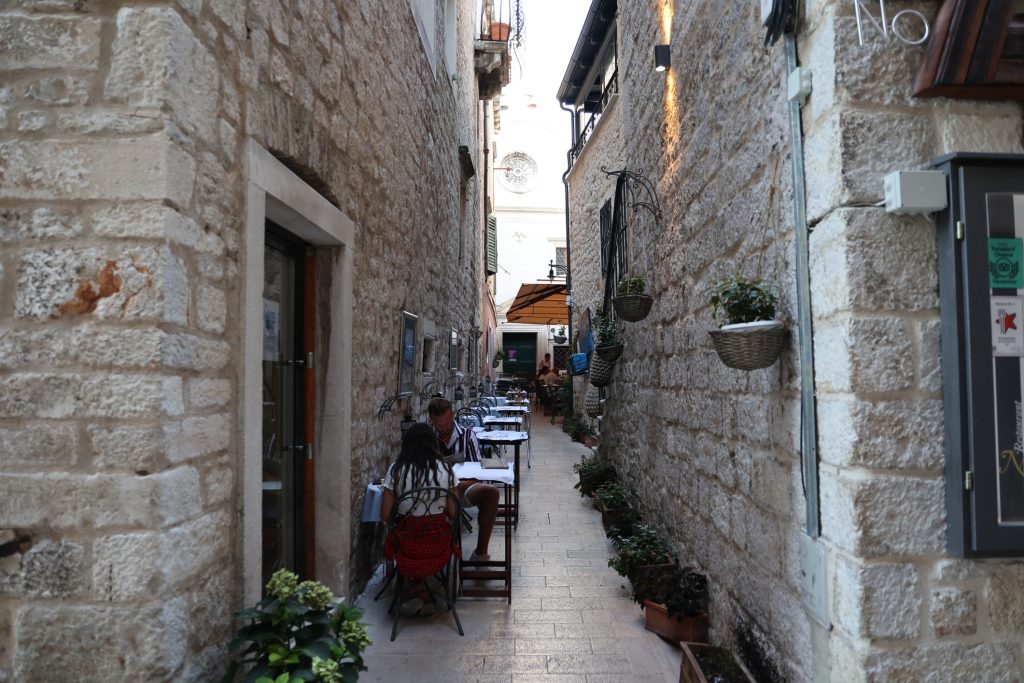 Narrow streets of Sibenik town