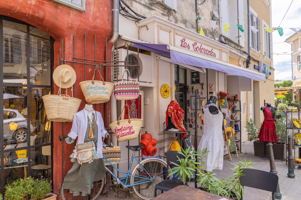 Small shops in L'Isle-sur-la-Sorgue